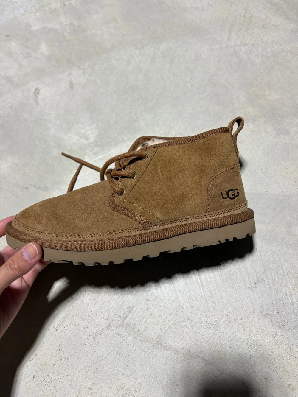 UGG neumel Boots Chestnut 6 fur lined